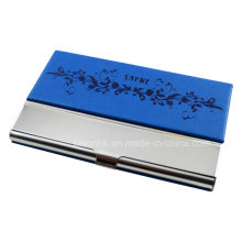 Stainless Steel with PU Card Holder, Business Card Case with Customer′s Logo